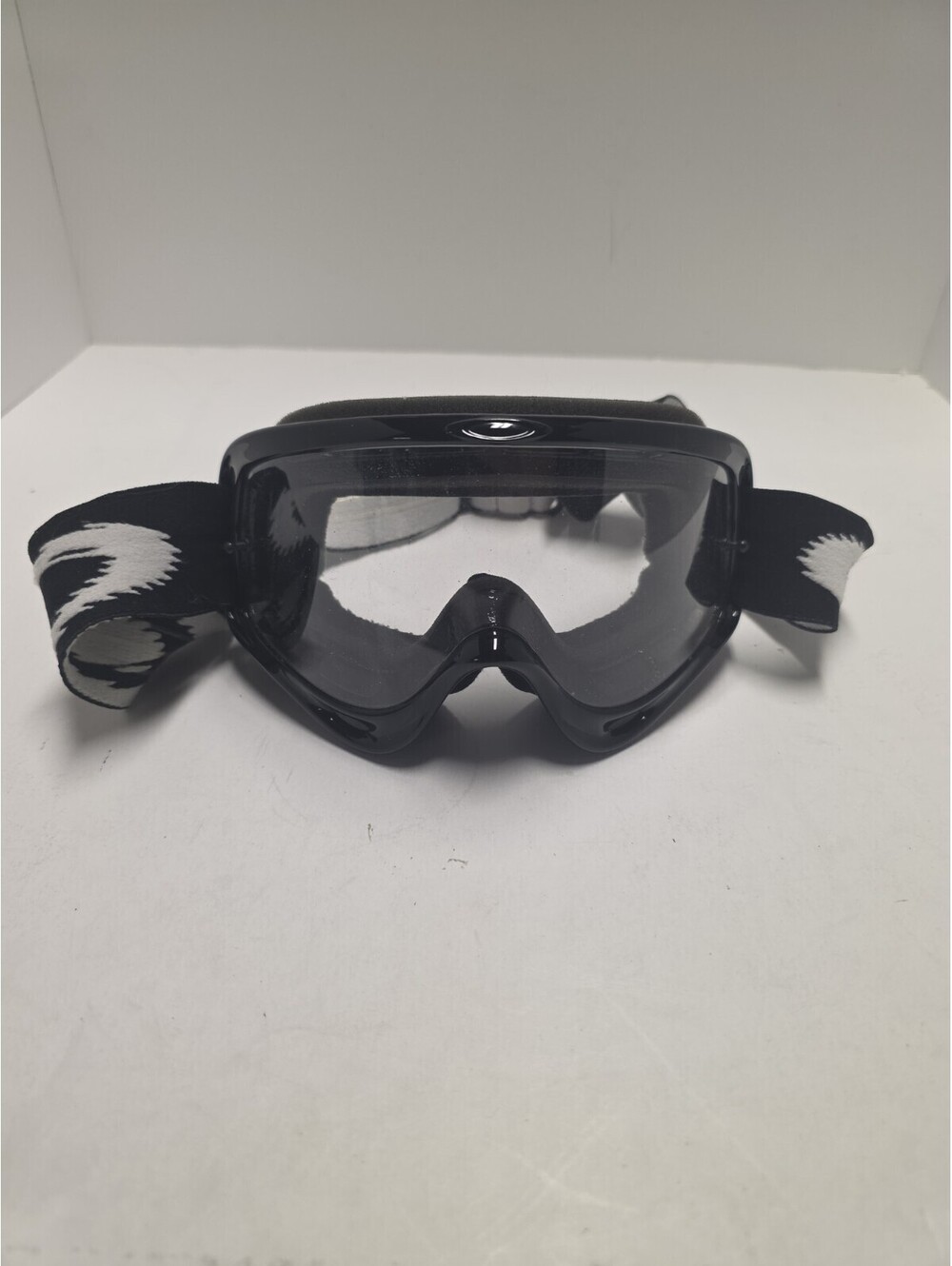 Oakley O Frame Jet Black MX Goggles, Jet Black/Clear
